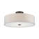 Flaire Linen Blend Semi Flush Mount
