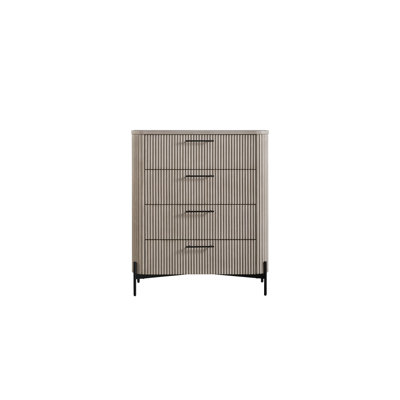 Commode 4 tiroirs - Taupe
