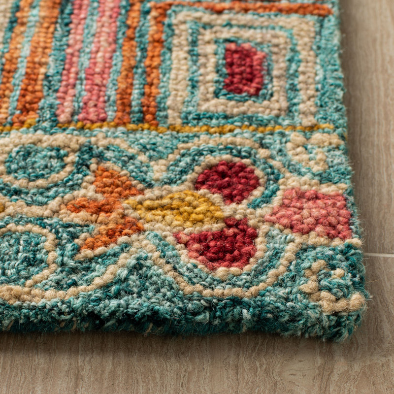 Union Rustic Deyoung Hand Tufted Wool Geometric Rug