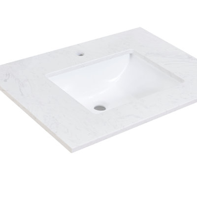 Plateau de meuble-lavabo simple 31 po Salerno