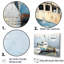 Bateau de pêche bleu et blanc - bateau côtier, art mural-95880744-95880745
