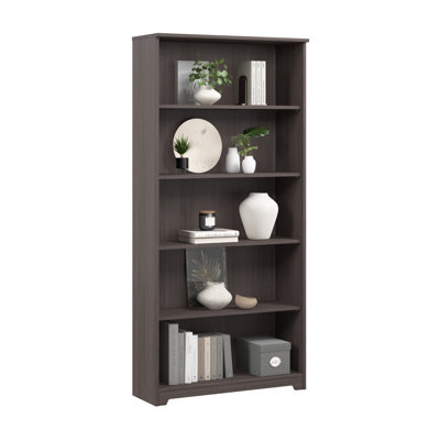 Tall 5 Shelf Bookcase in Heather Gray