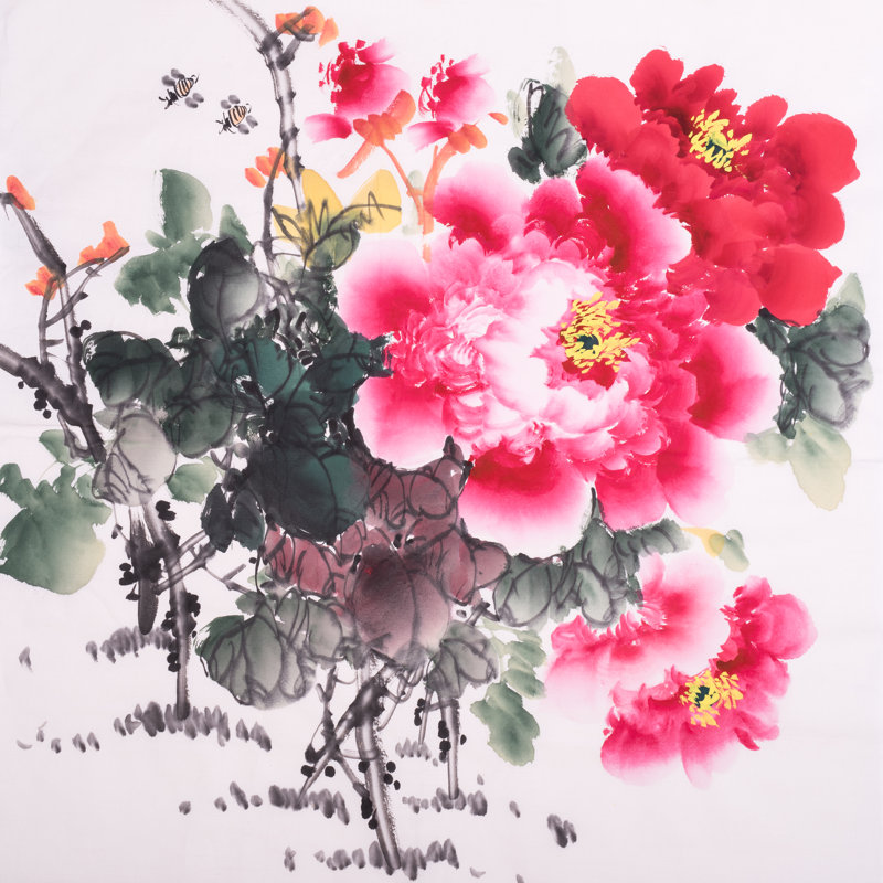 Fleur de pivoine Flaminia, H 12 po x l 12 po