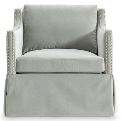 Fauteuil pivotant en tissu Delaney - Sur mesure