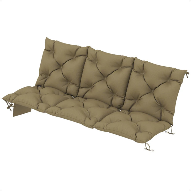 Coussin de balançoire doux, coussin de banc, coussin de mobilier d'extérieur spacieux (seulement coussin)