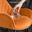 Modern Velvet/Suede Upholstered Bar Stool with Diamond Tufted Back, Counter Height Chair with Black Metal Legs-8452097