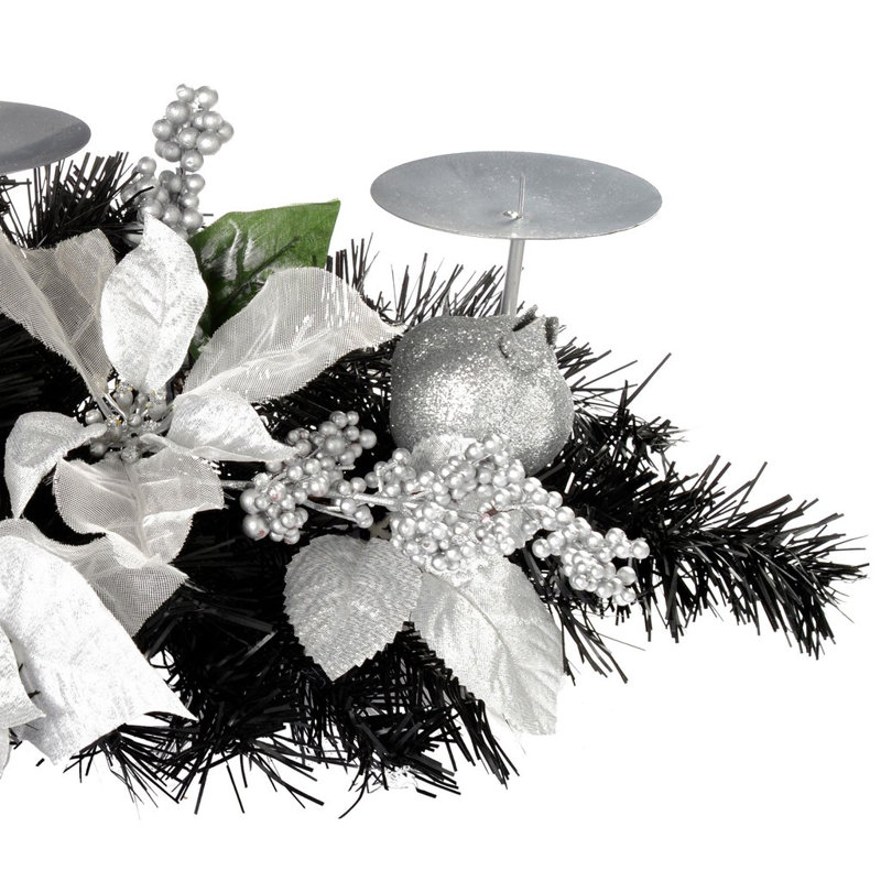 Poinsettia Candelabrum Arrangement
