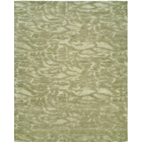 Abstract Area Rug in Grayish Green