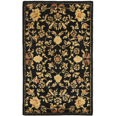 Afra Metro Hand Tufted Wool Pile Floral Rug