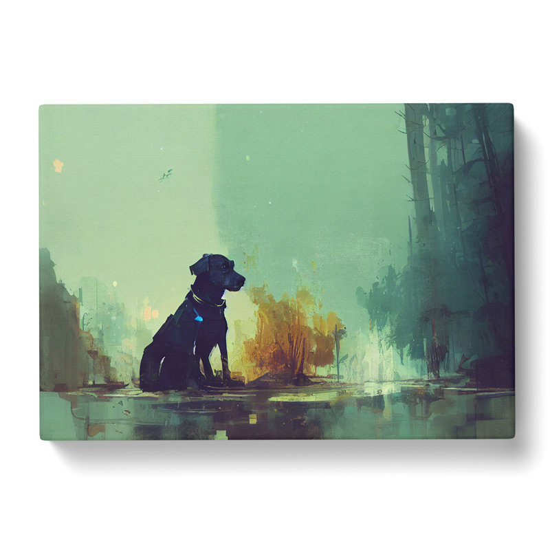 Dog Vol.4 Abstract - Wrapped Canvas, 40cm H x 60cm W x 3cm D
