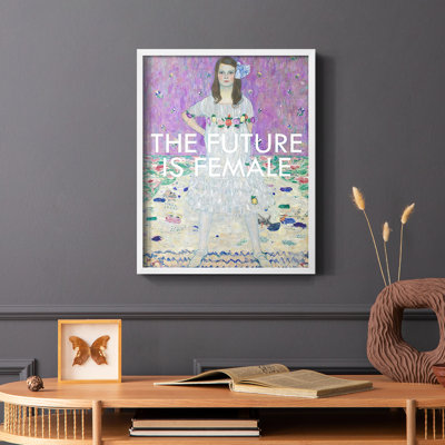 «Masterful Snark - The future is femelle», reproduction encadrée - bois massif