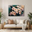 Art mural botanique gris Plumeria