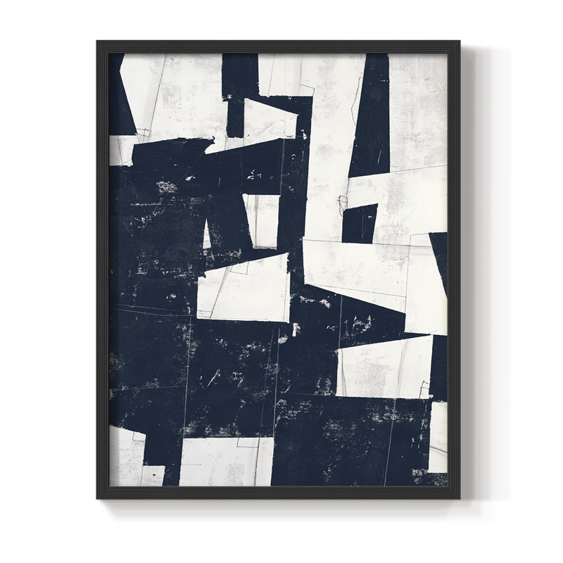 «Take a assise» - reproduction d'art sur toile tendue avec châssis - Bois massif, Noir, noir, noir, noir, H 11 po x l 9 po