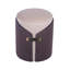 Repose-pieds deux tons avec rangement ou tabouret de coiffeuse, brun