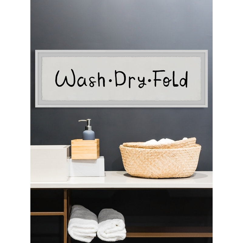 Wash Cycle - Single Picture Frame Print, 38cm H x 114cm W x 3.81cm D