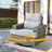 Outdoor Rattan Woven Sofa With Luminous End Table And Swivel Chair-102744628