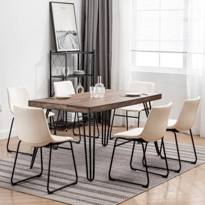 Aryven Industrial 7-Piece Dining Set (Dining Set)