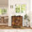 2 - Door Sideboard, Storage Cabinet With Steel Feet