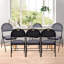 Chaise d'appoint pliante en tissu noire