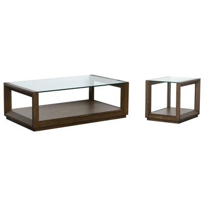 Hamer Rectangular Cocktail Table With End Table