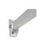 Auvent blanc en métal blanc 4,6 - Structure extérieure en aluminium, finition thermolaquée solide, charnière continue avec solin intégré, fournitures en acier inoxydable à installation rapide, d'ingénierie