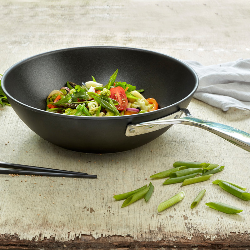 Demeyere AluPro 6.3" Perfect Non-Stick Aluminum Wok