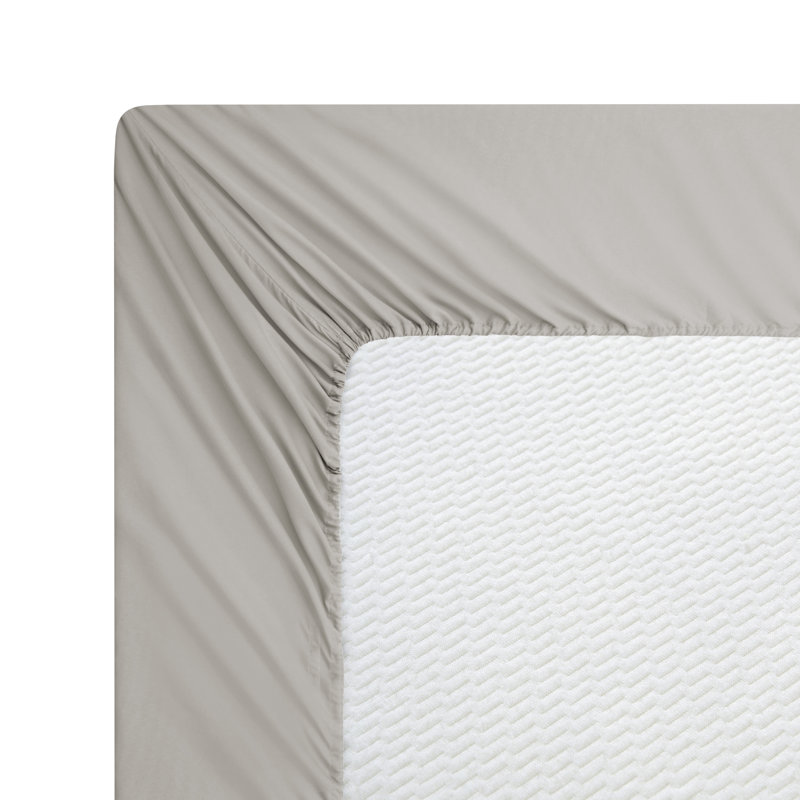 Drap-housse en rayonne élastique de toutes les saisons de Marina, Drap-housse grand, Taupe