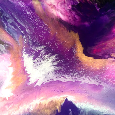 Fluid Painting by Tegan Swyny - Wrapped Canvas Print