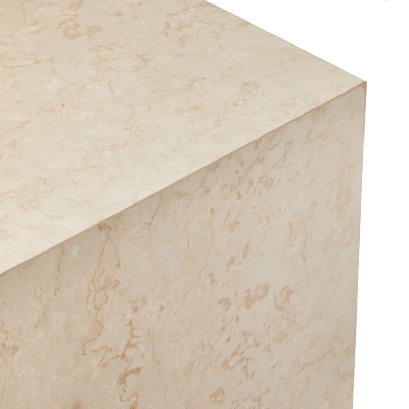 Calypso 20'' Marble Outdoor Side Table