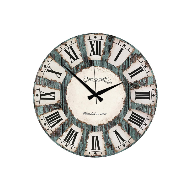 Horloge 19,7 po x 19,7 po Elegant 100% panneau de fibres à densité moyenne, épaisseur: 0,2 pouce | Parfait pour la décoration de la maison ou du bureau, le design élégant ajoute une touche moderne à n'importe quelle pièce