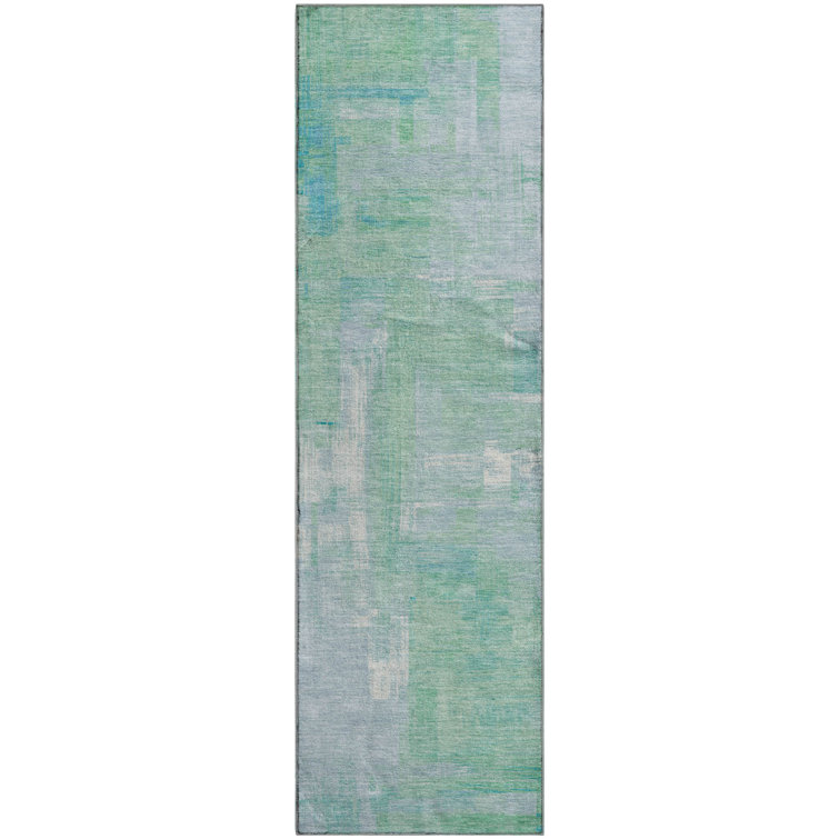 Premium Machine Washable Kumbhar AMF1338 Blocks Rug