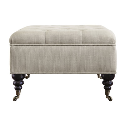 Serta Abbot Square Tufted Ottoman with Storage Space