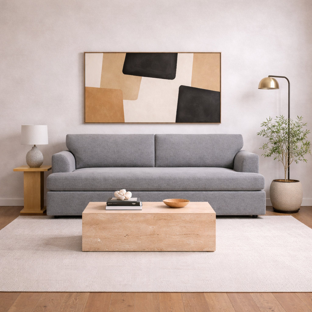 Brooks 93" Sofa, Zuma Charcoal
