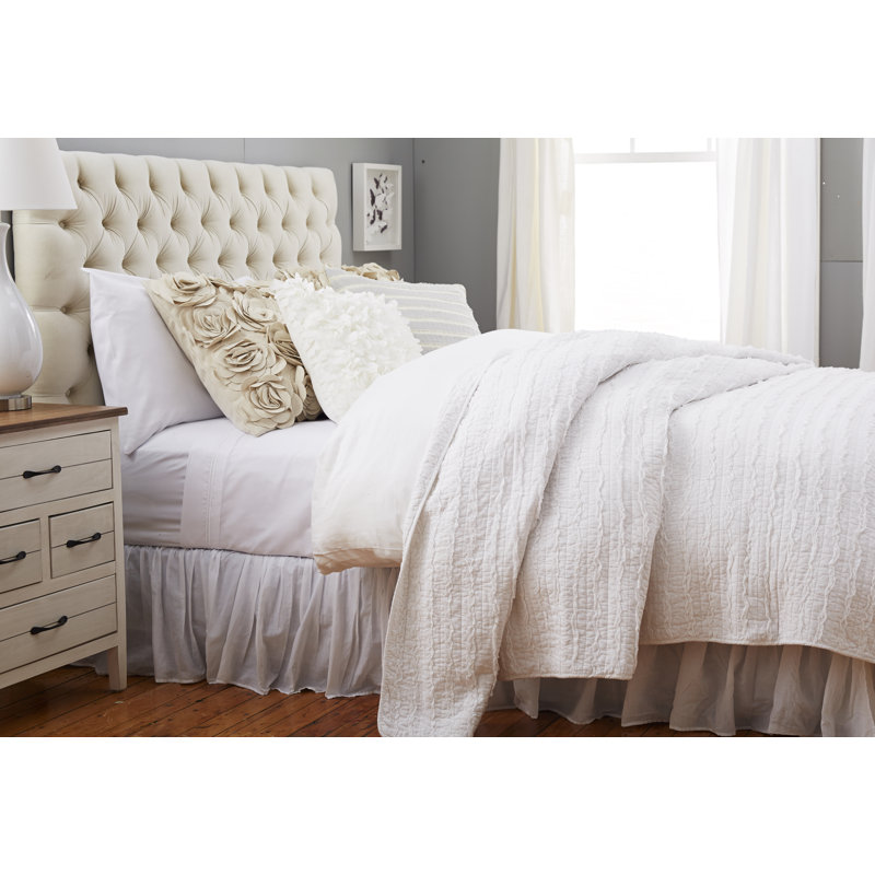 Lorena Square Linen Pillow Cover & Insert, Polyester, 22" H x 22" W x 4" D, Sky Blue