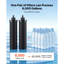 Gravity-fed Water Filter System, 2.25G 304 Stainless-Steel Countertop Water Filtration System, Reduces Lead and up to 99% of Chlorine, w/ 2 Carbon Filter, 2 Defluorination Filter, Spigot, Stand