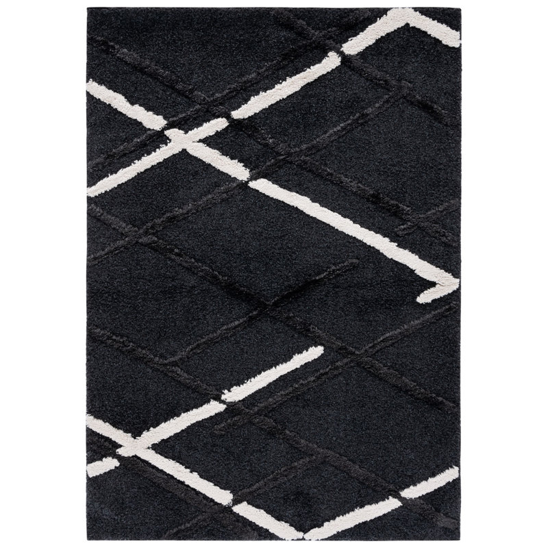 Hi-Lo Shag Performance Abstract Rug, Rectangle 8' x 10'