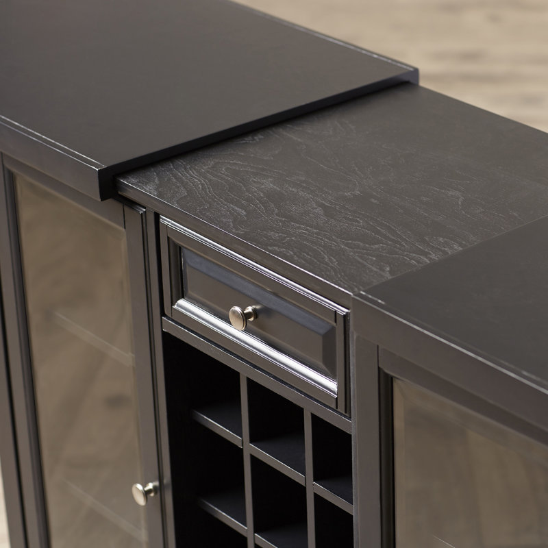 Hedon 64.5'' Bar Cabinet, Black