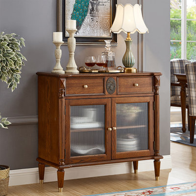 Buffet en bois de noyer massif