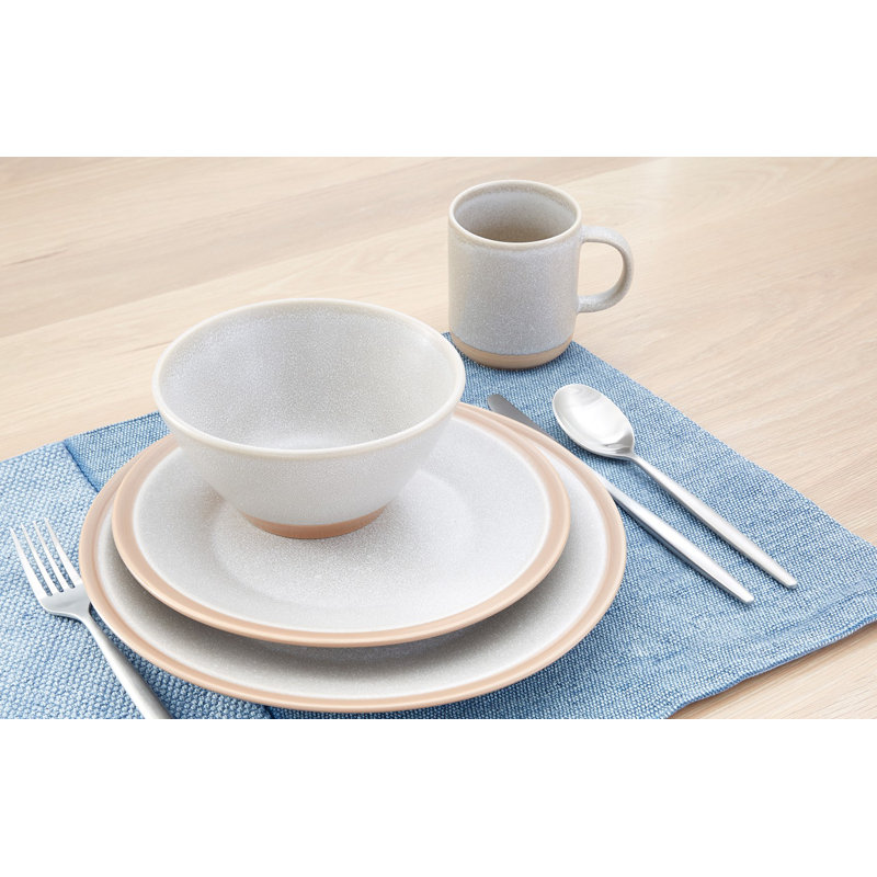 Ceramic Dinnerware Set 16 Piece - Service for 4, Sand