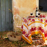 Pomegranate Handmade Floral Tablecloth