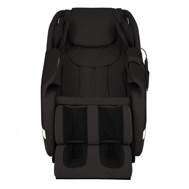 Deluxe Black Faux Leather Massage Chair with Zero Gravity
