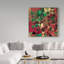 Jadaya «Stain Glass Christmas», reproduction d'impression sur toile tendue-25330922