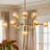 Rael 13 - Light Sputnik Modern Linear Glass Bubble Dining Chandelier