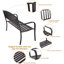 Causeuses de jardin pour l'extérieur 50 pouces