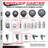 4-Piece Thermoplastic Rubber Caster Set