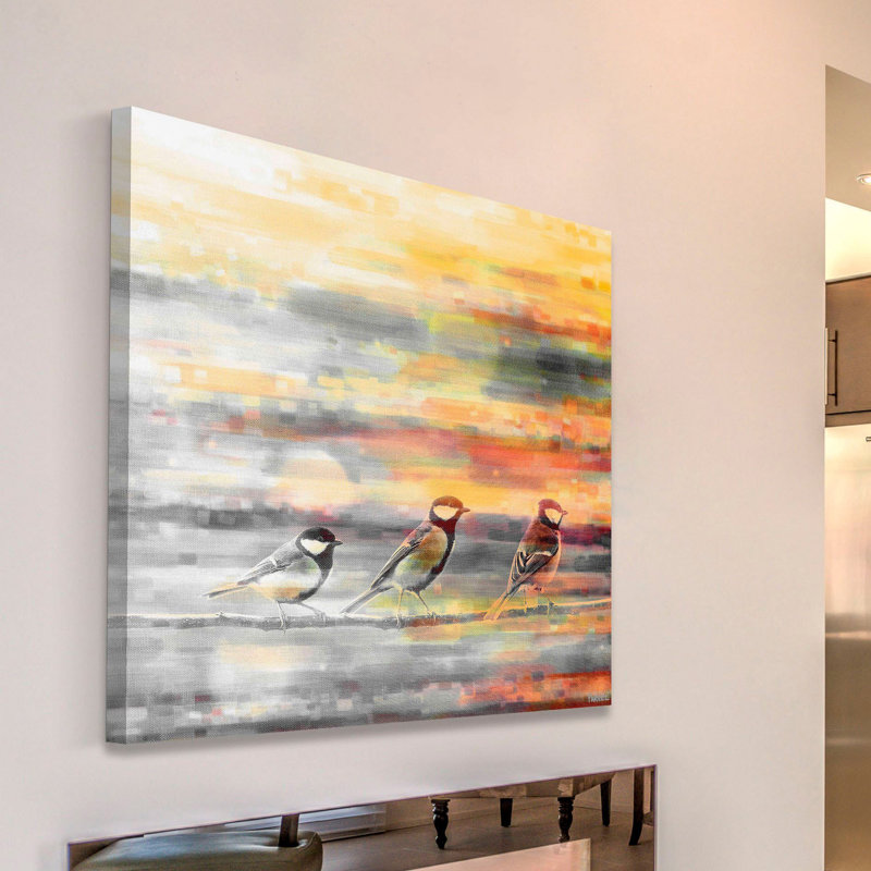 Reproduction d’art sur toile tendue, H 32 po x l 32 po x P 1,5 po