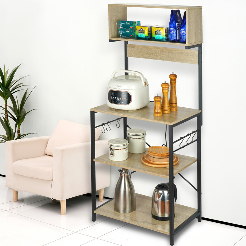 23.6'' Steel Standard Baker's Rack with Microwave Compatibility
