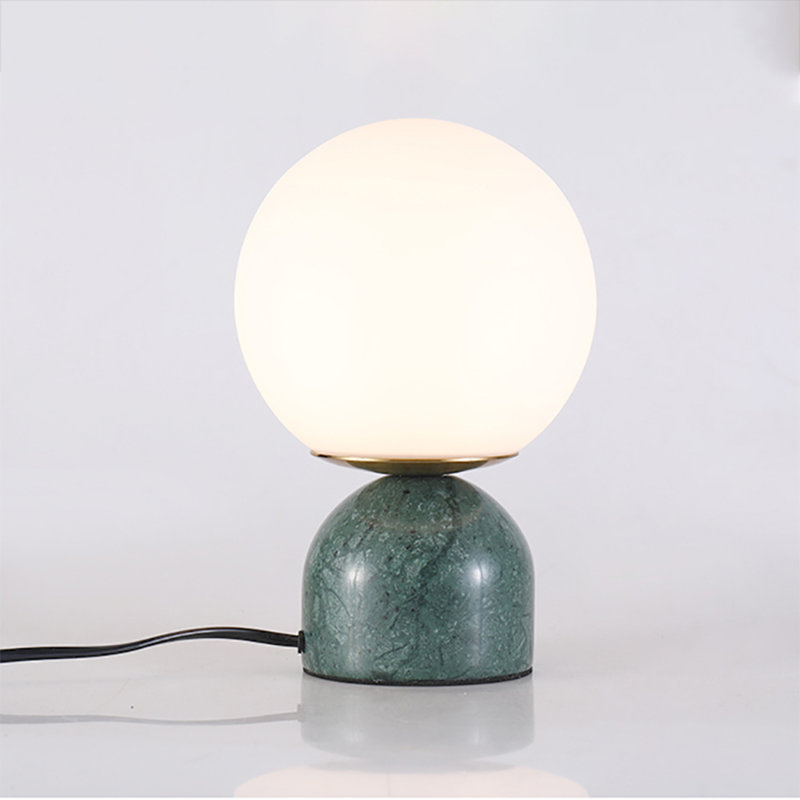 Gysel Marble Novelty Lamp, Green