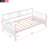 Modern Solid Wood Twin Daybed, Multifunctional Sofa Bed, White Pine Frame with Slats, No Box Spring, Underbed Storage