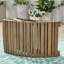 Méridienne pliable en bois gris l 21,7 po x H 24,03 po - Facile à ranger sans assemblage 74,06 po x P 21,7 po-15786220